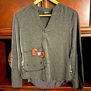 Sanrio Adorable Hello Kitty V-Neck blouse Medium